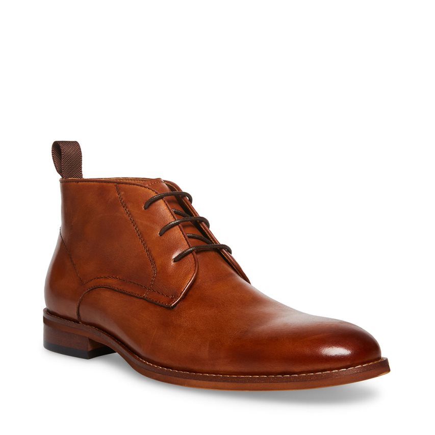 Zapatos Derby Steve Madden Favien Cuero Hombre Marrones | ES IB0SE1